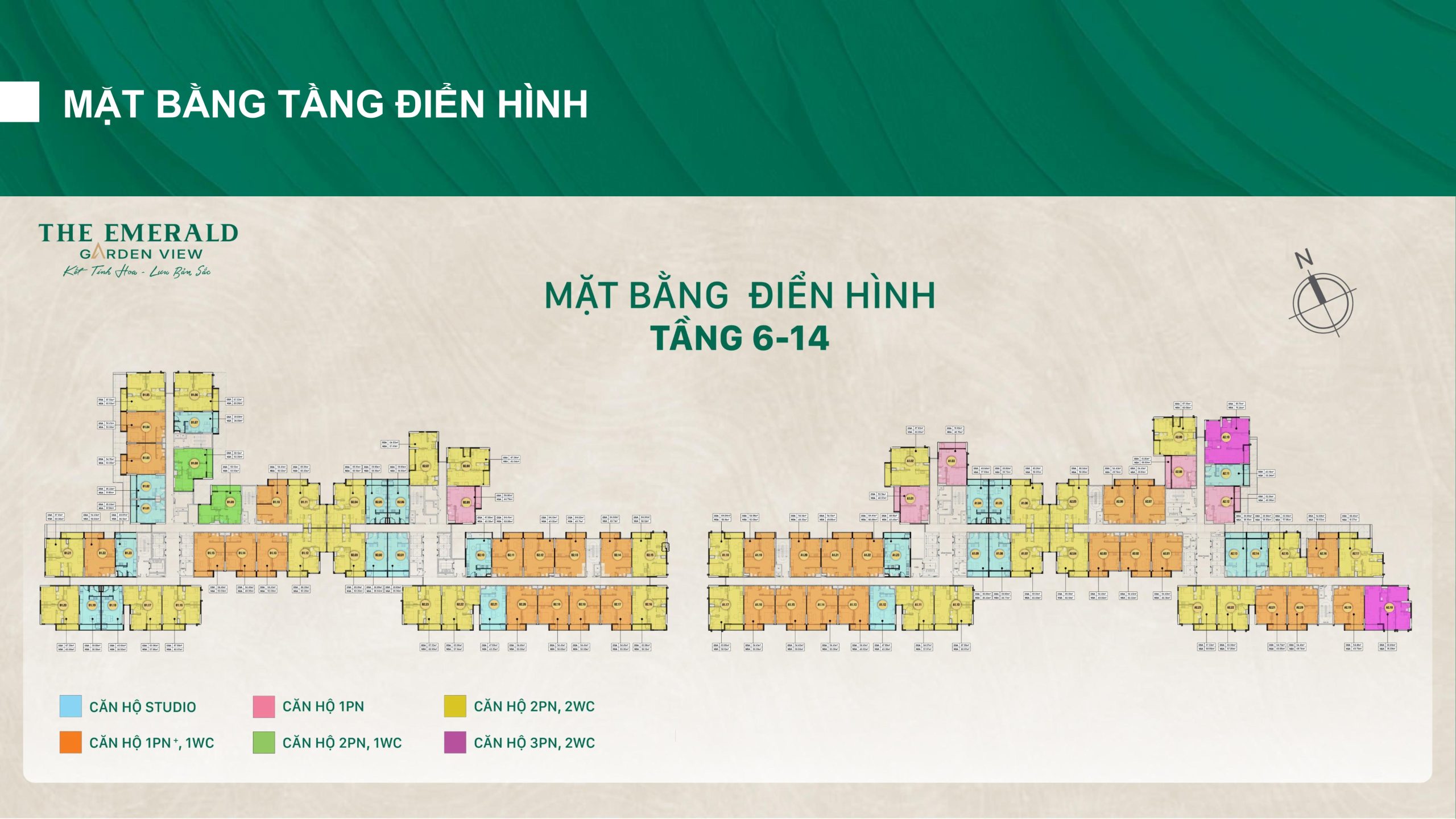 MẶT BẰNG EMERALD GARDEN VIEW