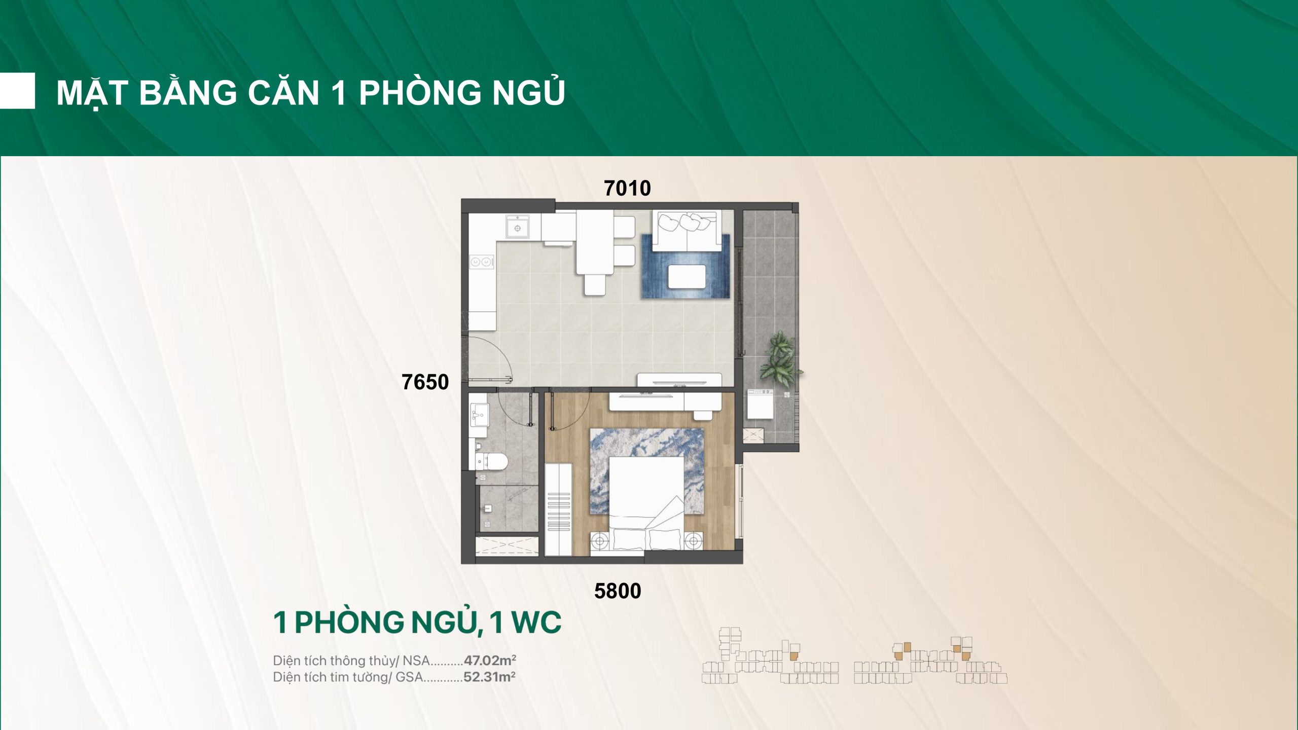 thiết kế emerald garden view