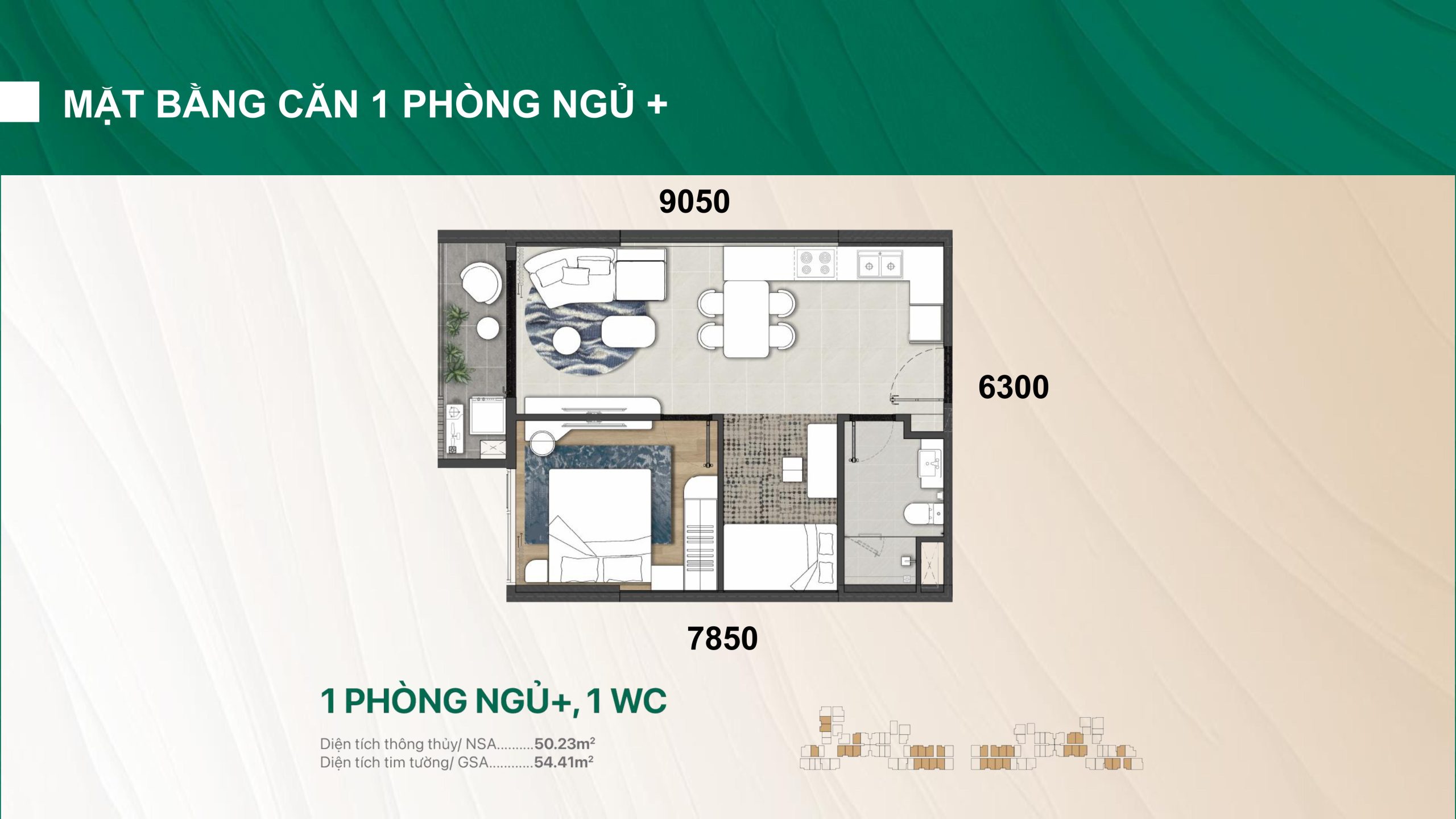 thiết kế emerald garden view